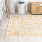 JONATHAN Y Filigree Textured Weave Indoor/Outdoor Area Rug