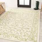 JONATHAN Y Filigree Textured Weave Indoor/Outdoor Area Rug