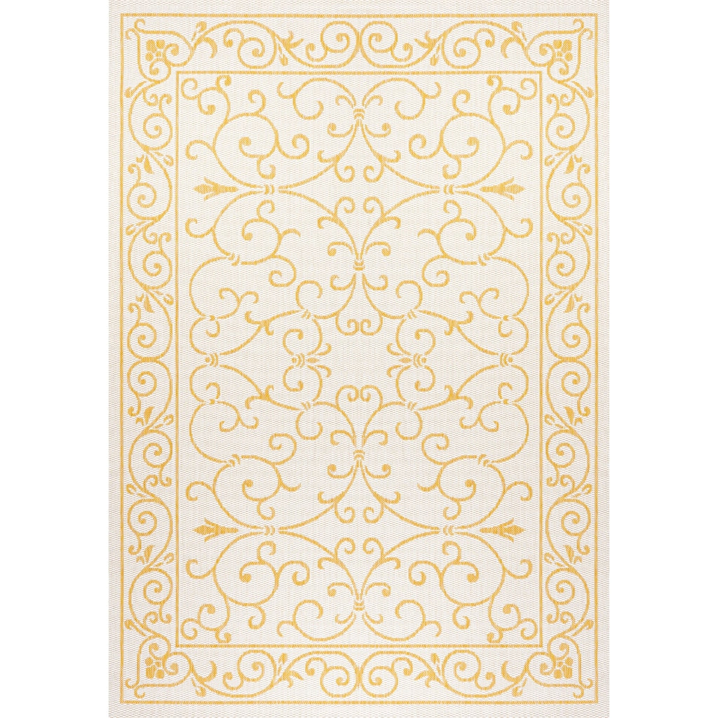 JONATHAN Y Filigree Textured Weave Indoor/Outdoor Area Rug