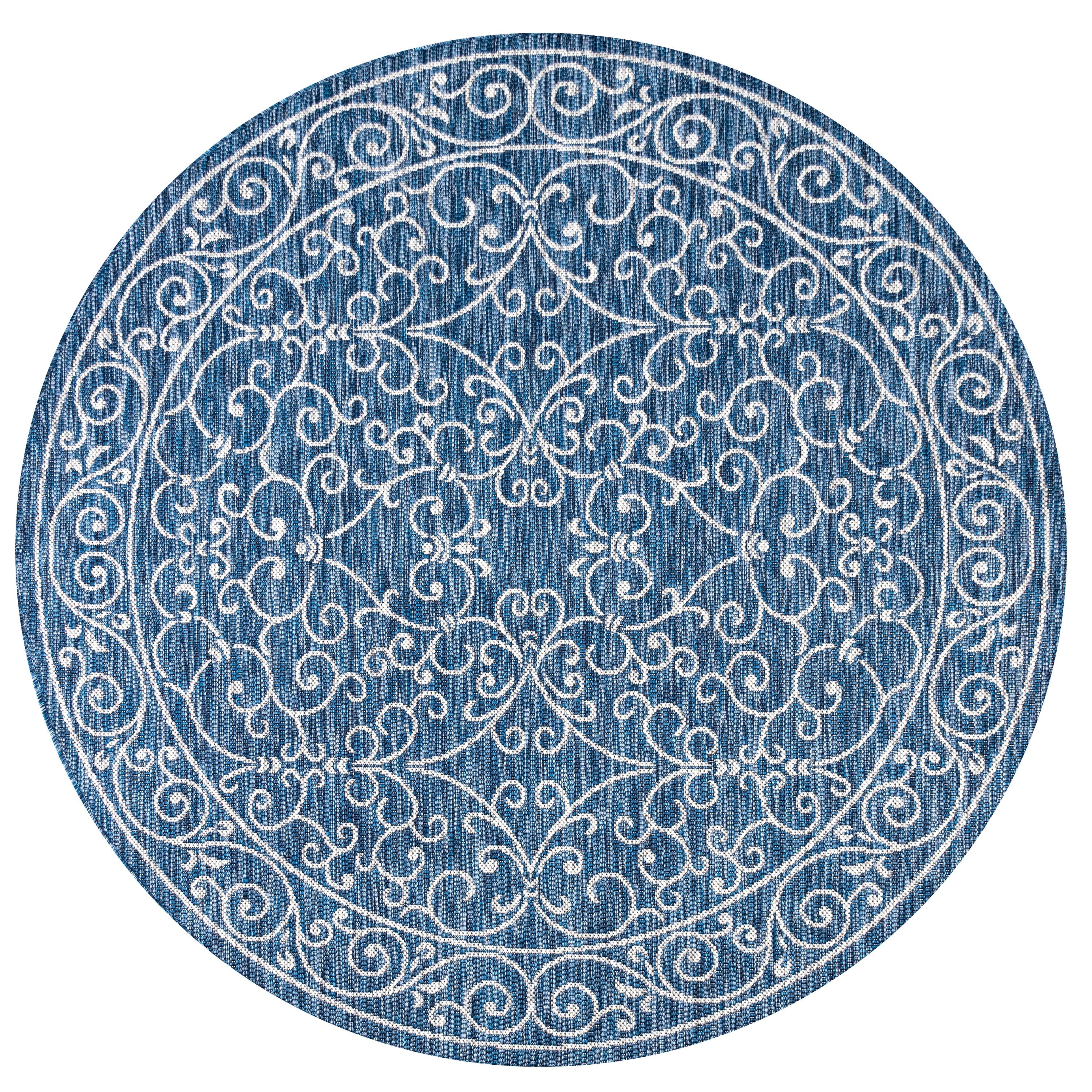 JONATHAN Y Filigree Textured Weave Indoor/Outdoor Area Rug