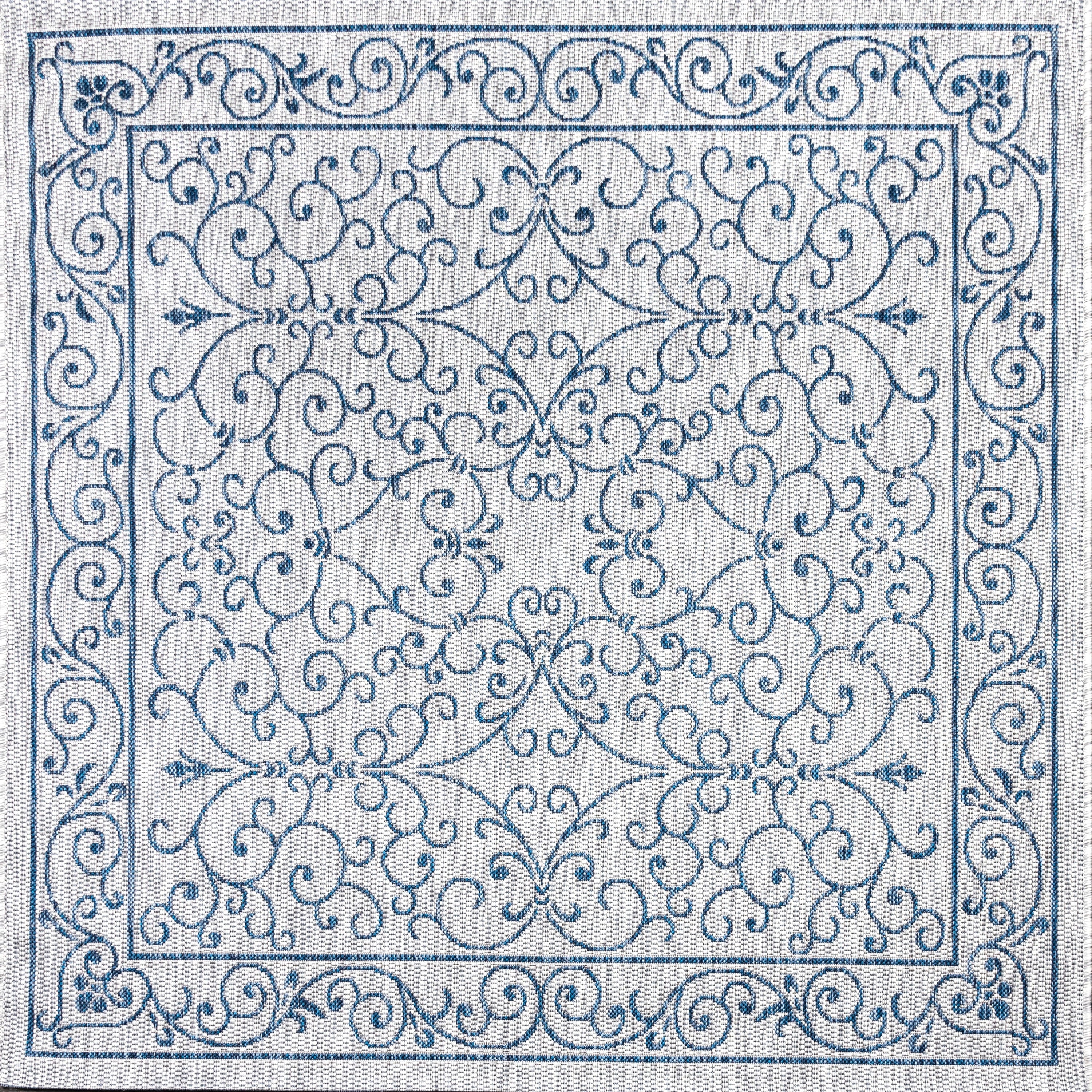 JONATHAN Y Filigree Textured Weave Indoor/Outdoor Area Rug