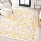JONATHAN Y Filigree Textured Weave Indoor/Outdoor Area Rug