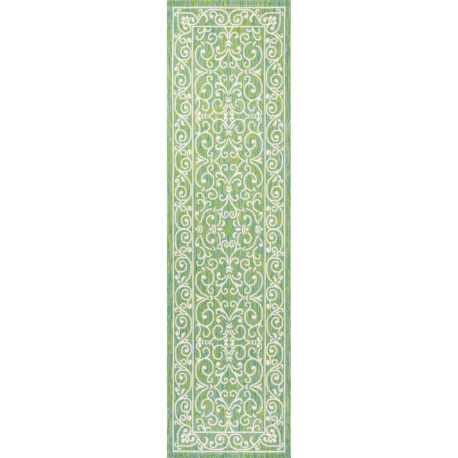 JONATHAN Y Filigree Textured Weave Indoor/Outdoor Area Rug