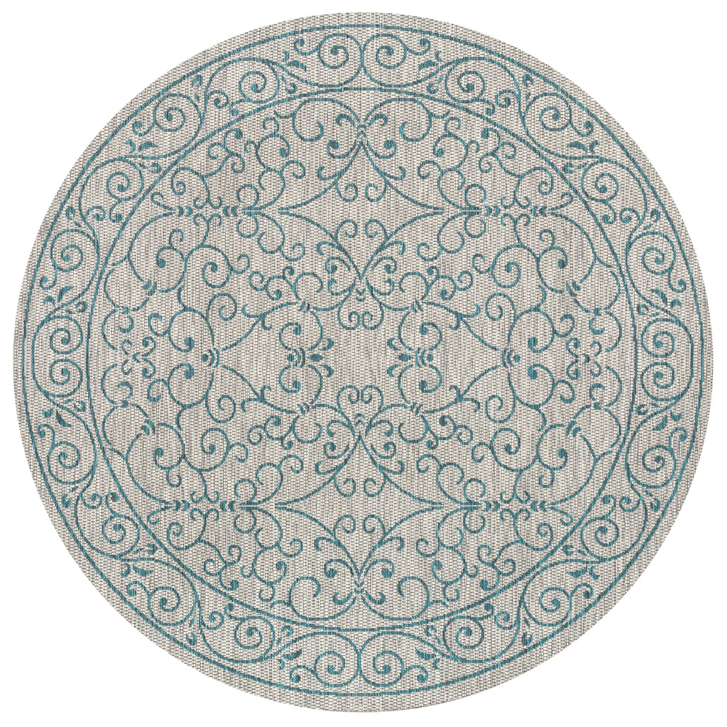 JONATHAN Y Filigree Textured Weave Indoor/Outdoor Area Rug