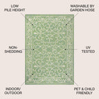 JONATHAN Y Filigree Textured Weave Indoor/Outdoor Area Rug