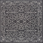 JONATHAN Y Filigree Textured Weave Indoor/Outdoor Area Rug