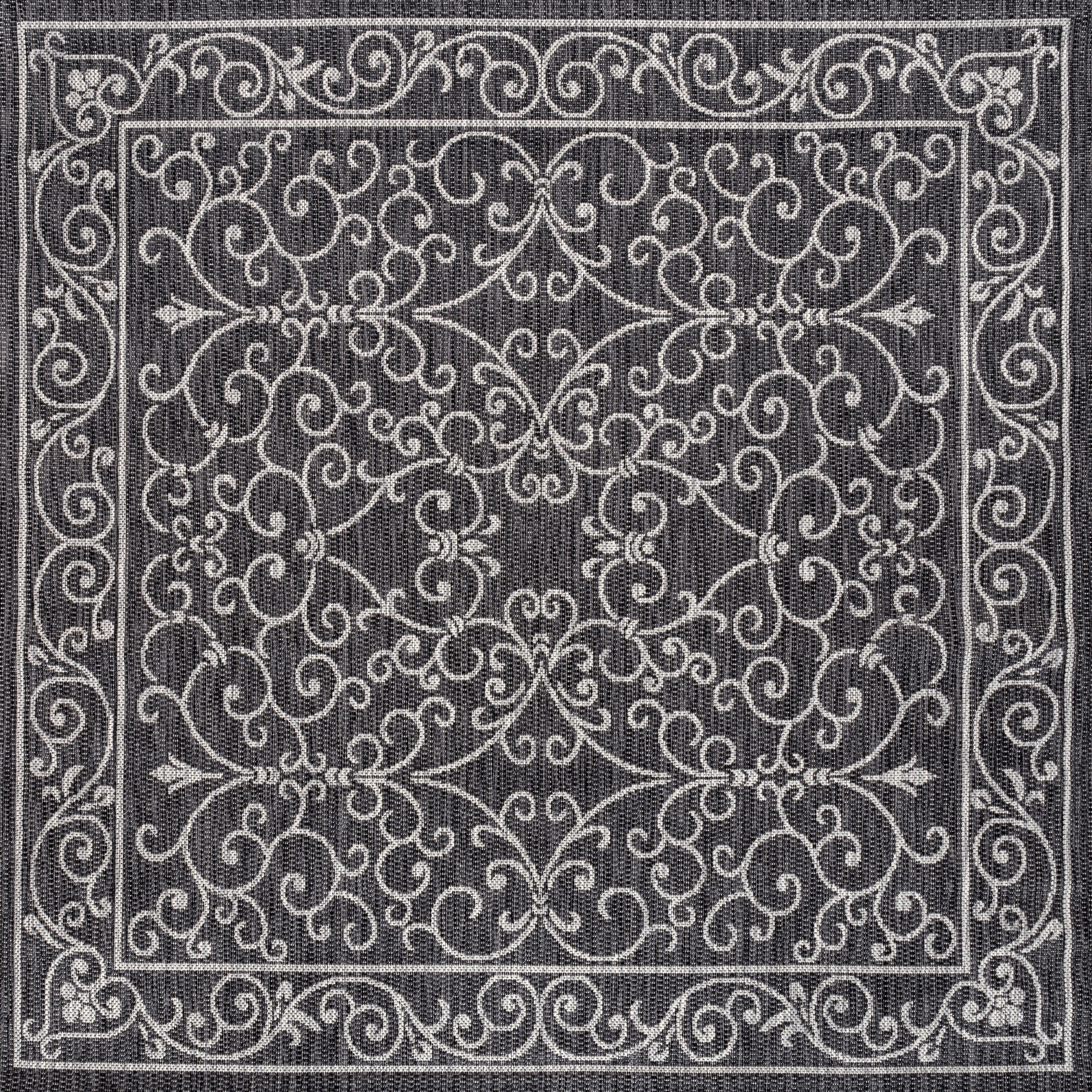 JONATHAN Y Filigree Textured Weave Indoor/Outdoor Area Rug