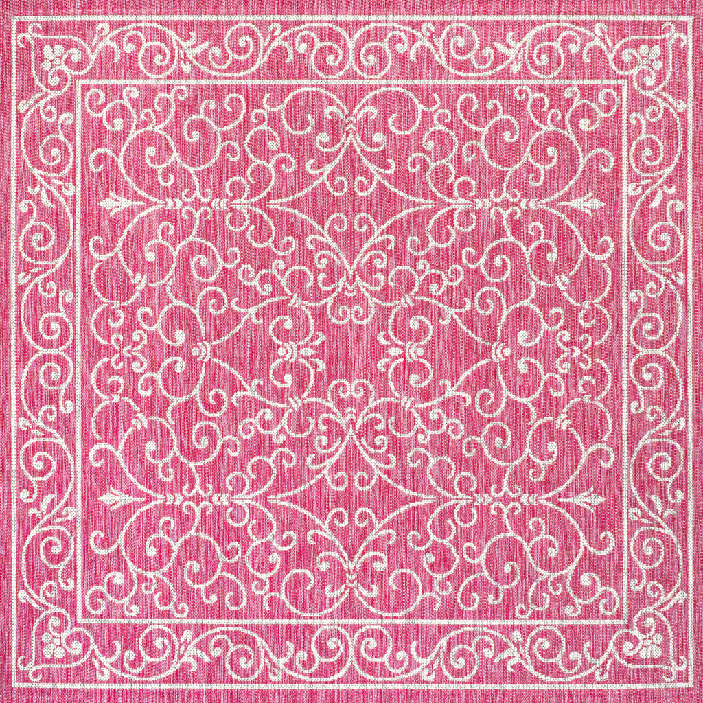 JONATHAN Y Filigree Textured Weave Indoor/Outdoor Area Rug