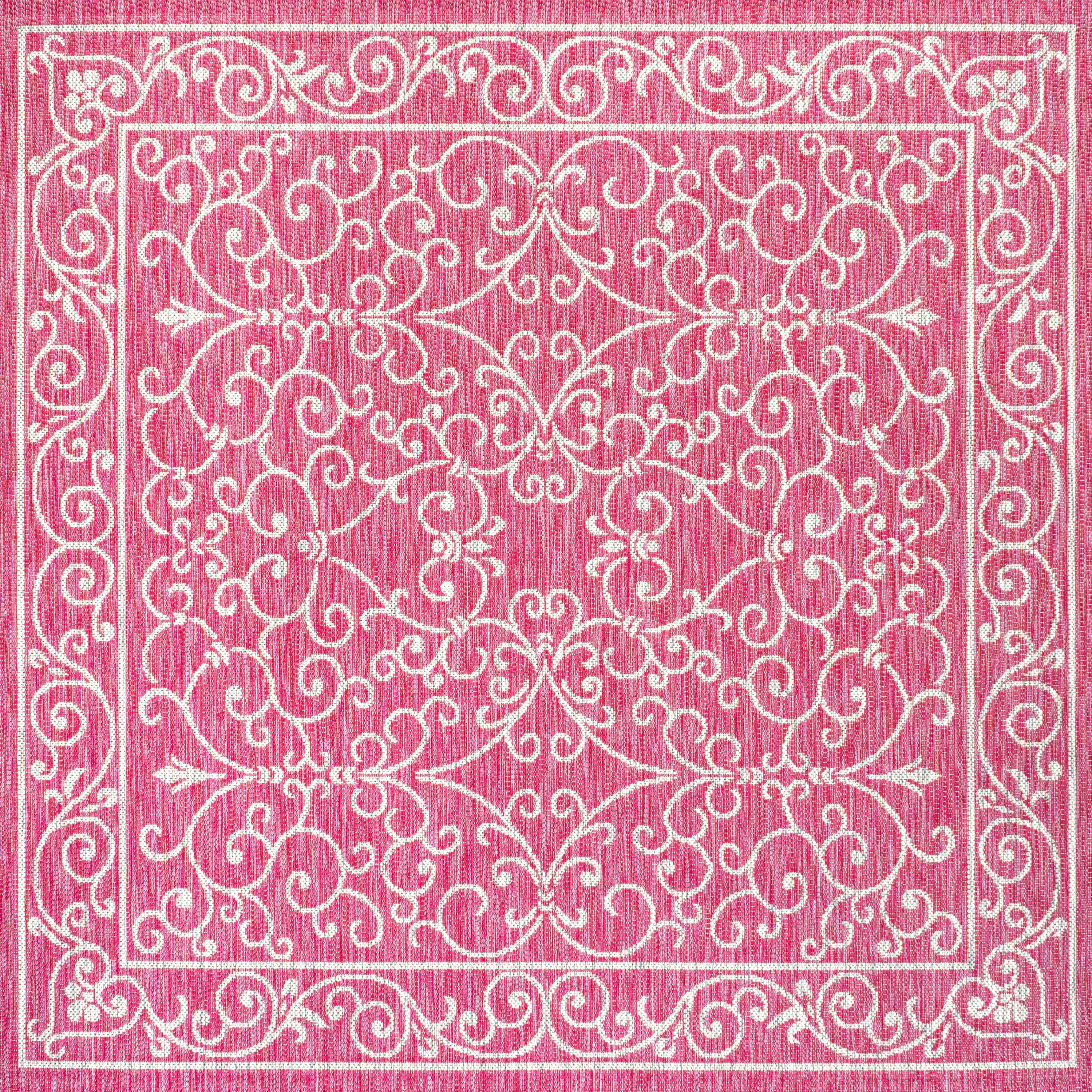 JONATHAN Y Filigree Textured Weave Indoor/Outdoor Area Rug