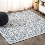 JONATHAN Y Filigree Textured Weave Indoor/Outdoor Area Rug
