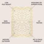 JONATHAN Y Filigree Textured Weave Indoor/Outdoor Area Rug