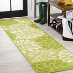 JONATHAN Y Floral Textured Weave Indoor/Outdoor Area Rug