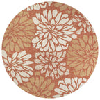 JONATHAN Y Floral Textured Weave Indoor/Outdoor Area Rug