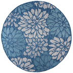 JONATHAN Y Floral Textured Weave Indoor/Outdoor Area Rug