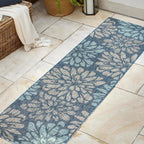 JONATHAN Y Floral Textured Weave Indoor/Outdoor Area Rug