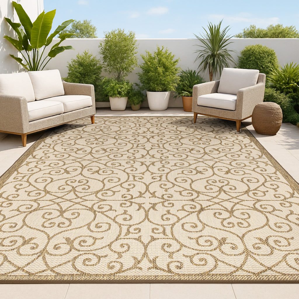 JONATHAN Y Ourika Textured Weave Indoor/Outdoor Area Rug