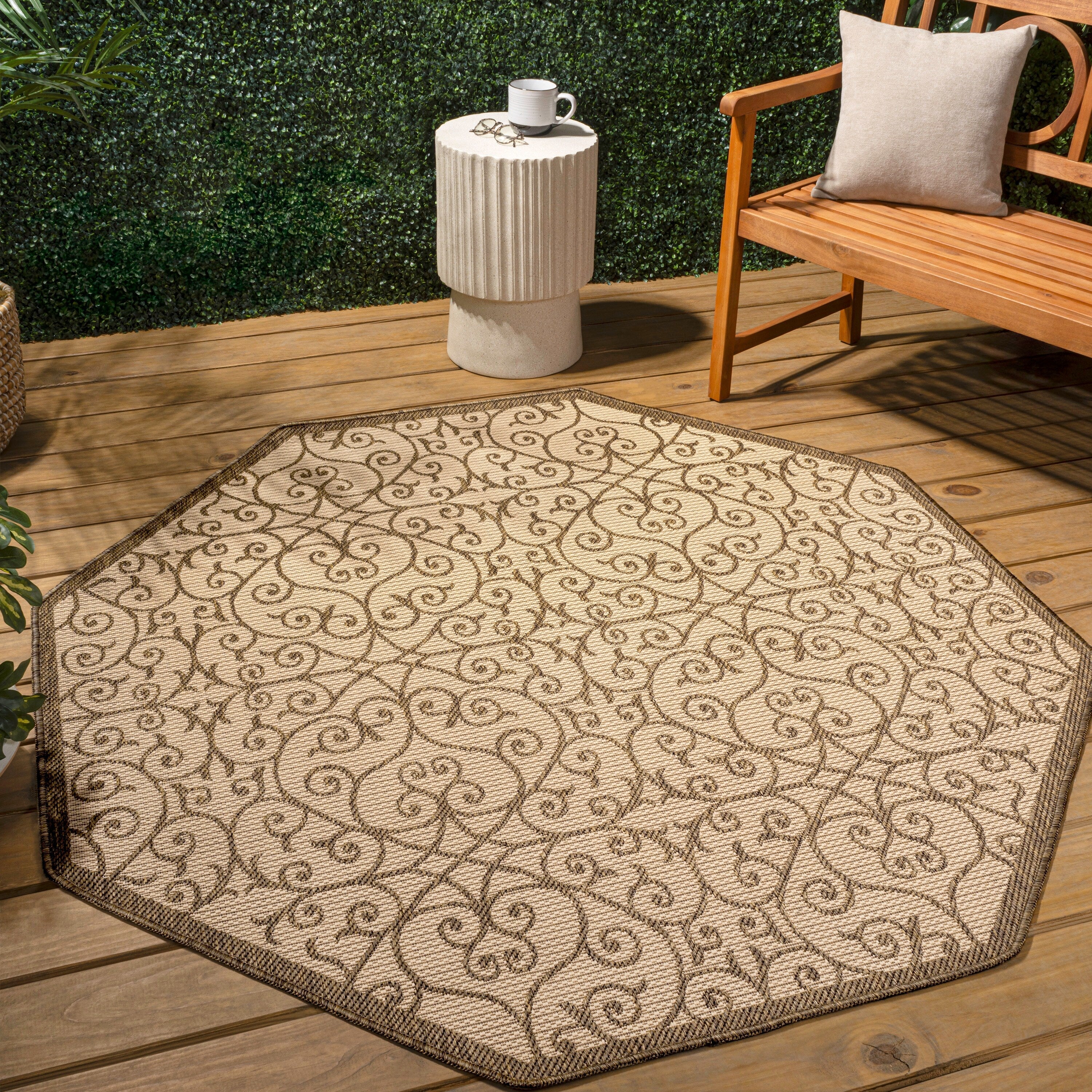 JONATHAN Y Ourika Textured Weave Indoor/Outdoor Area Rug