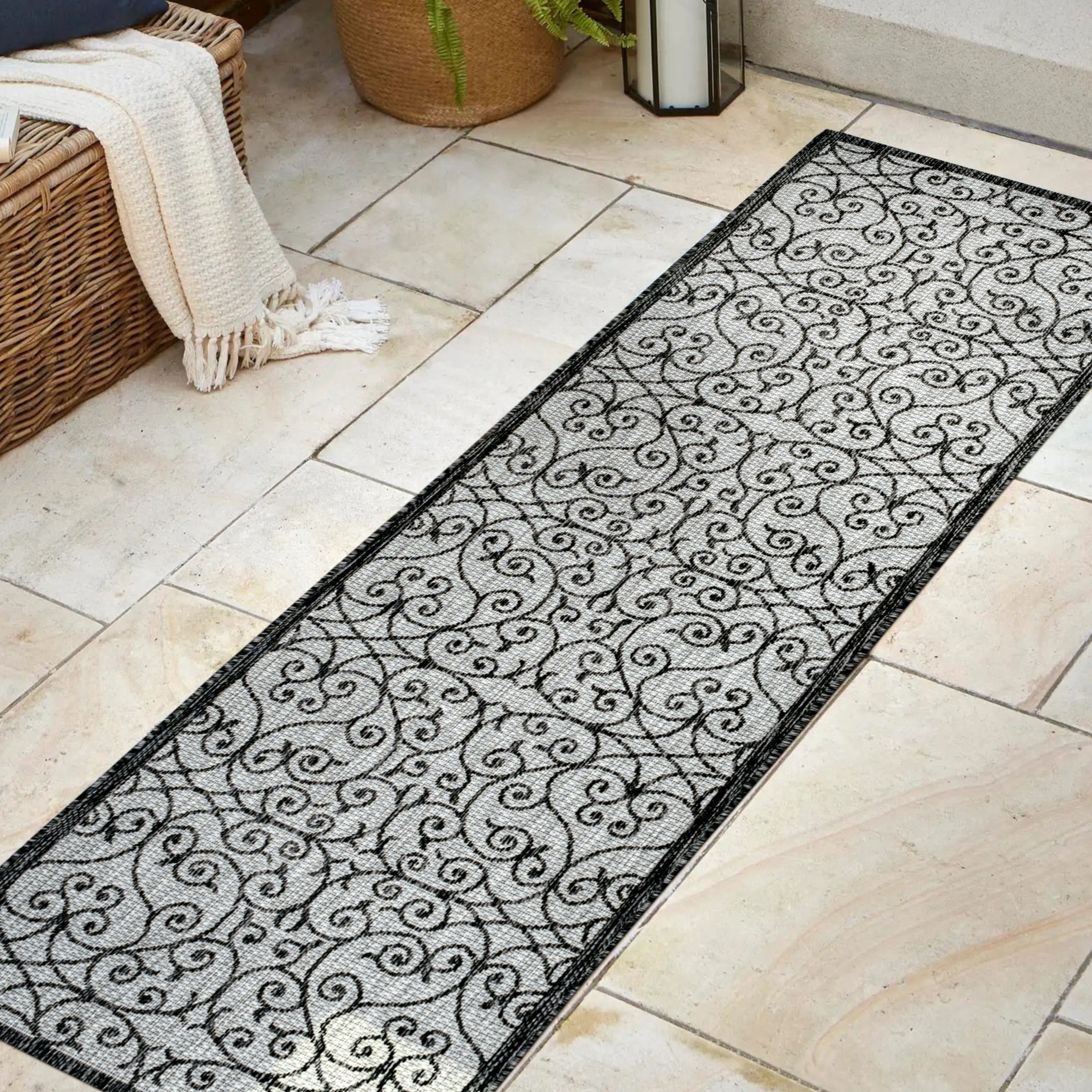 JONATHAN Y Ourika Textured Weave Indoor/Outdoor Area Rug