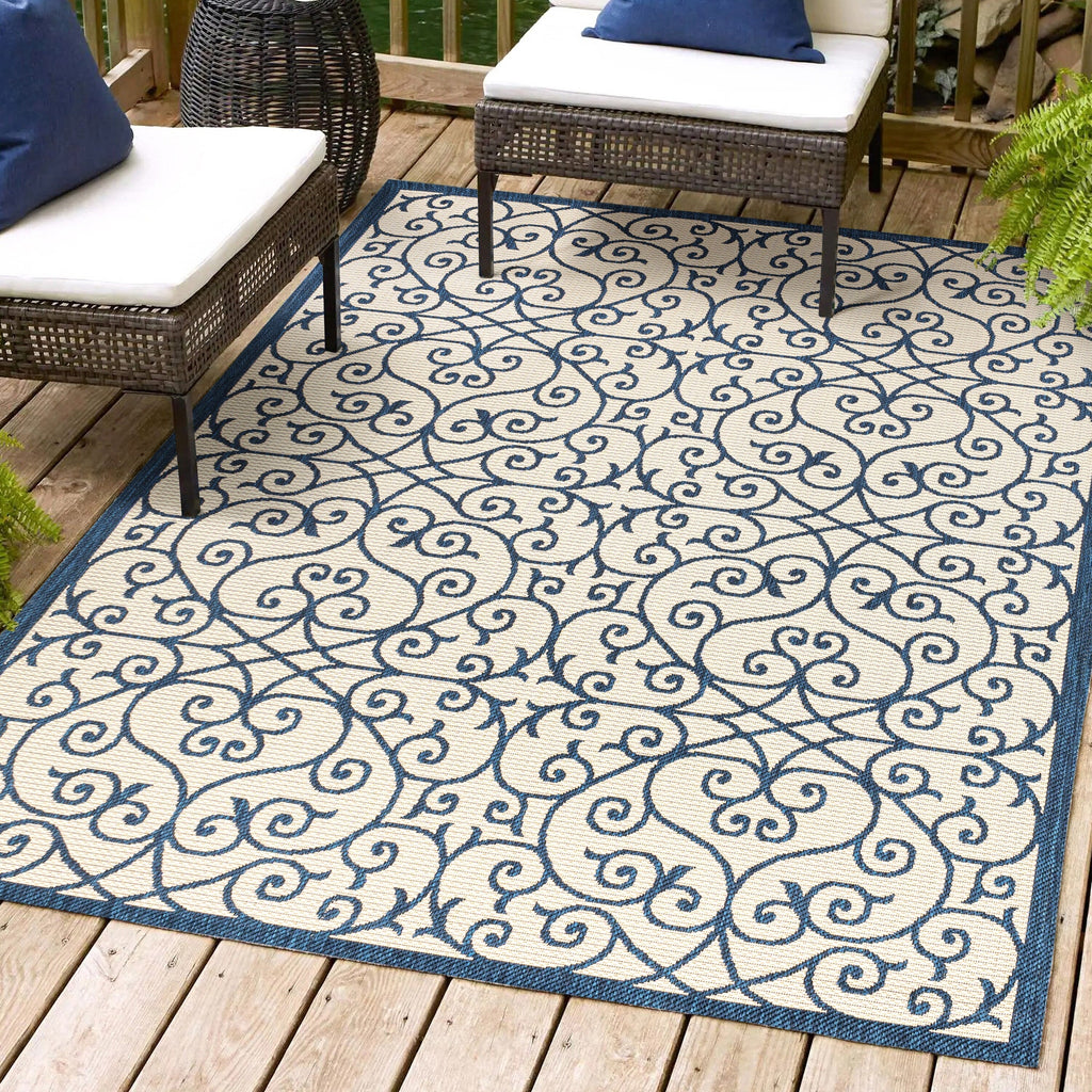 JONATHAN Y Ourika Textured Weave Indoor/Outdoor Area Rug