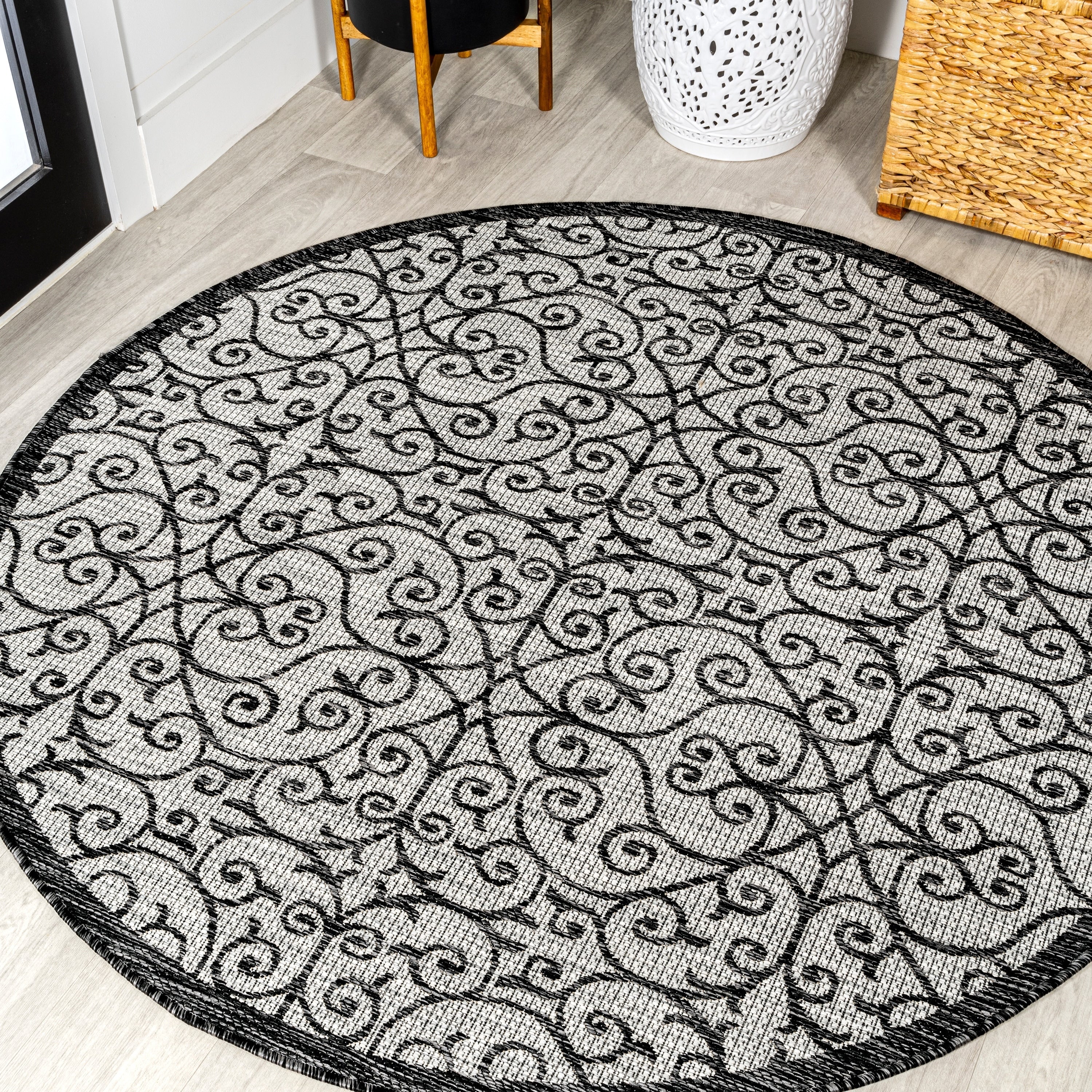 JONATHAN Y Ourika Textured Weave Indoor/Outdoor Area Rug