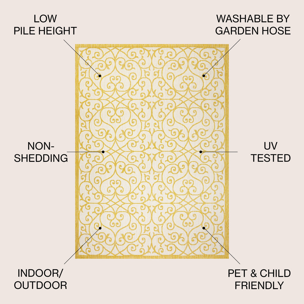 JONATHAN Y Ourika Textured Weave Indoor/Outdoor Area Rug