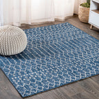 JONATHAN Y Trebol Moroccan Geometric Textured Weave Indoor/Outdoor Area Rug