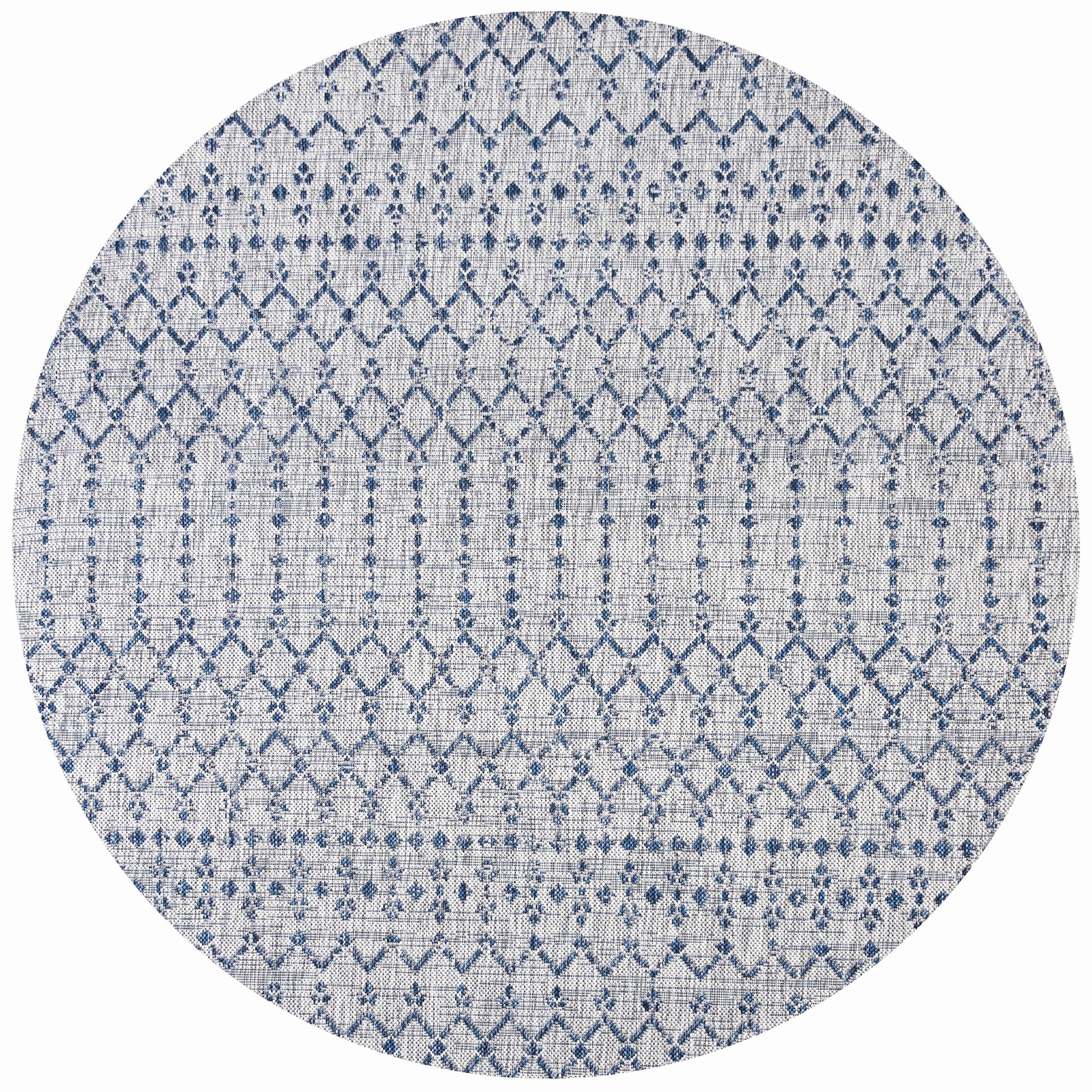 JONATHAN Y Trebol Moroccan Geometric Textured Weave Indoor/Outdoor Area Rug