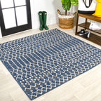 JONATHAN Y Trebol Moroccan Geometric Textured Weave Indoor/Outdoor Area Rug
