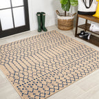 JONATHAN Y Trebol Moroccan Geometric Textured Weave Indoor/Outdoor Area Rug