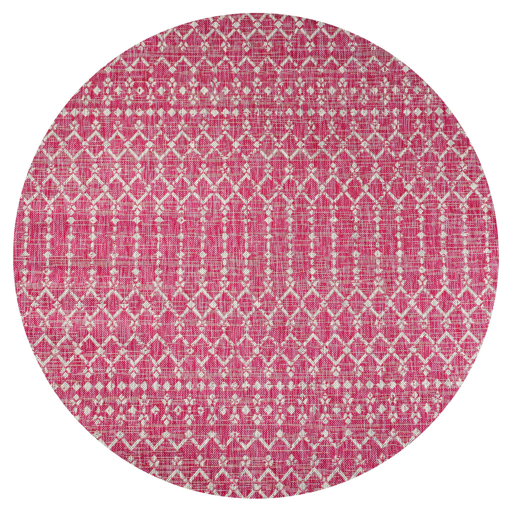 JONATHAN Y Trebol Moroccan Geometric Textured Weave Indoor/Outdoor Area Rug