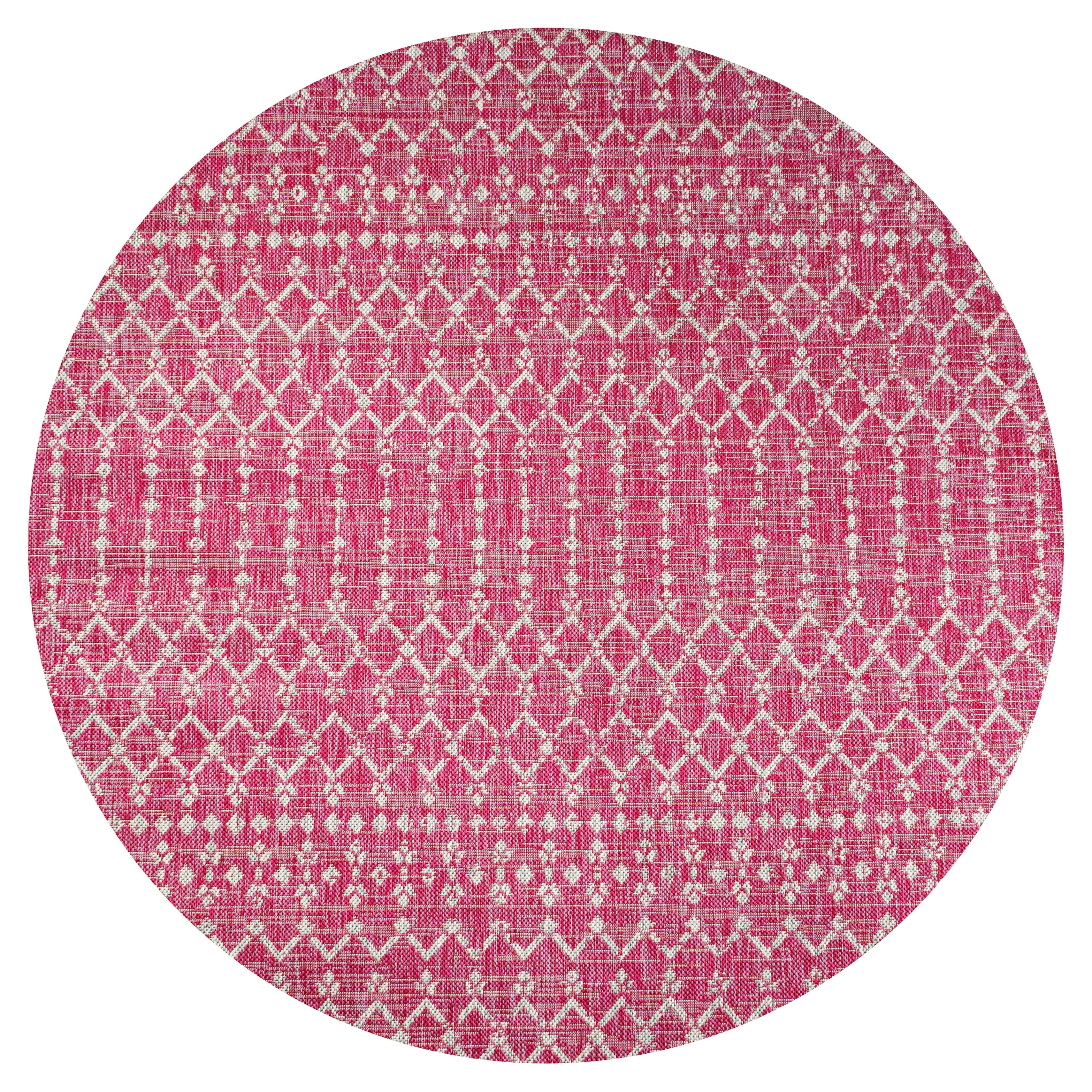 JONATHAN Y Trebol Moroccan Geometric Textured Weave Indoor/Outdoor Area Rug