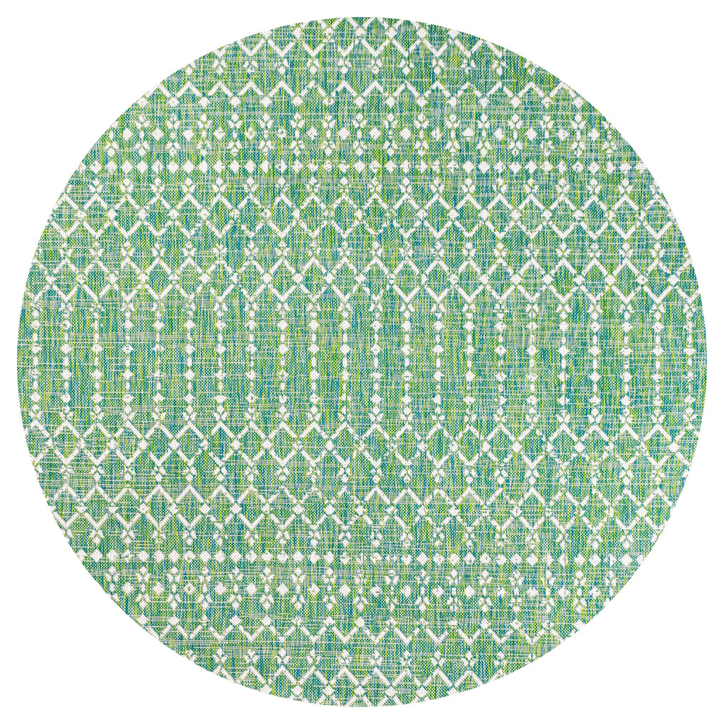 JONATHAN Y Trebol Moroccan Geometric Textured Weave Indoor/Outdoor Area Rug