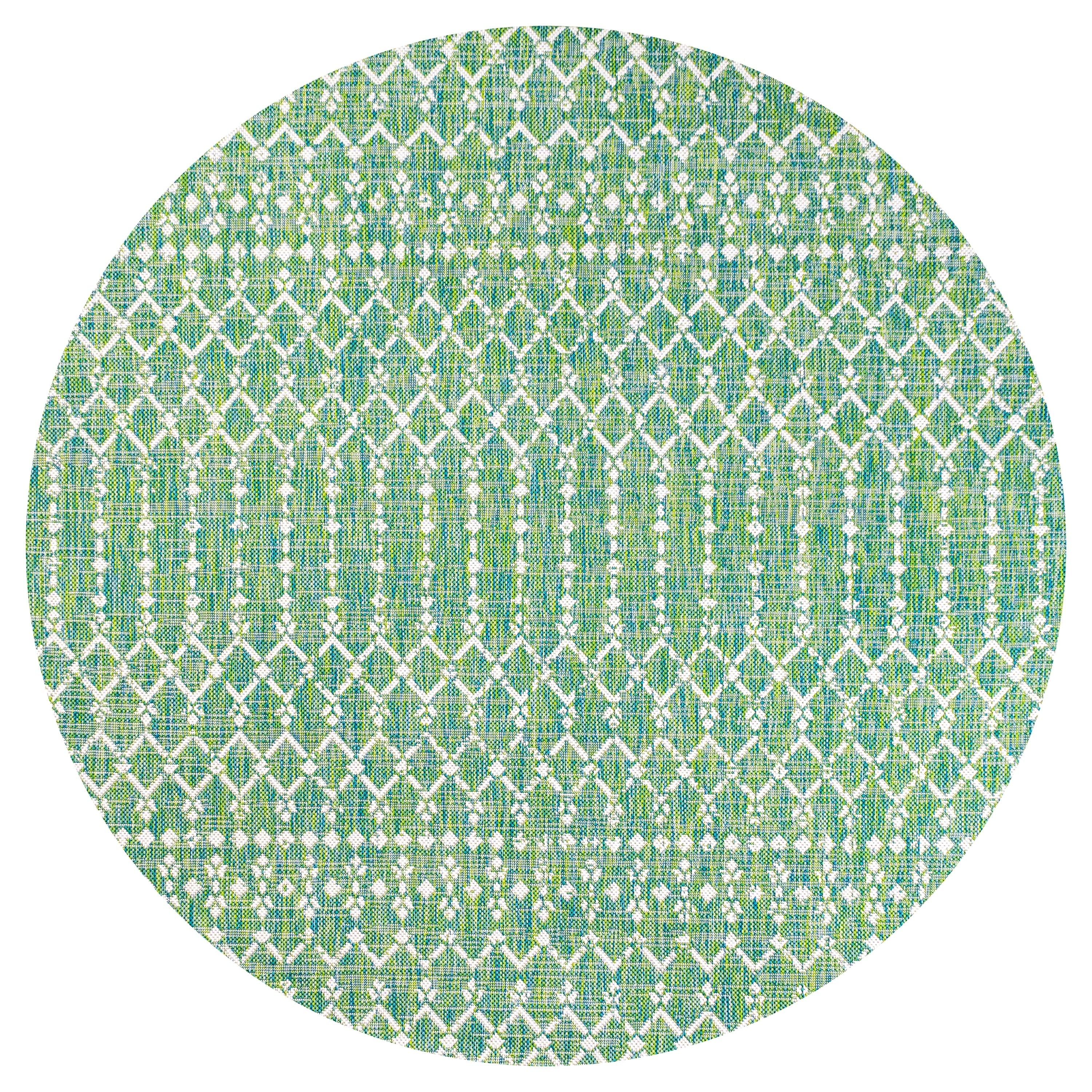 JONATHAN Y Trebol Moroccan Geometric Textured Weave Indoor/Outdoor Area Rug