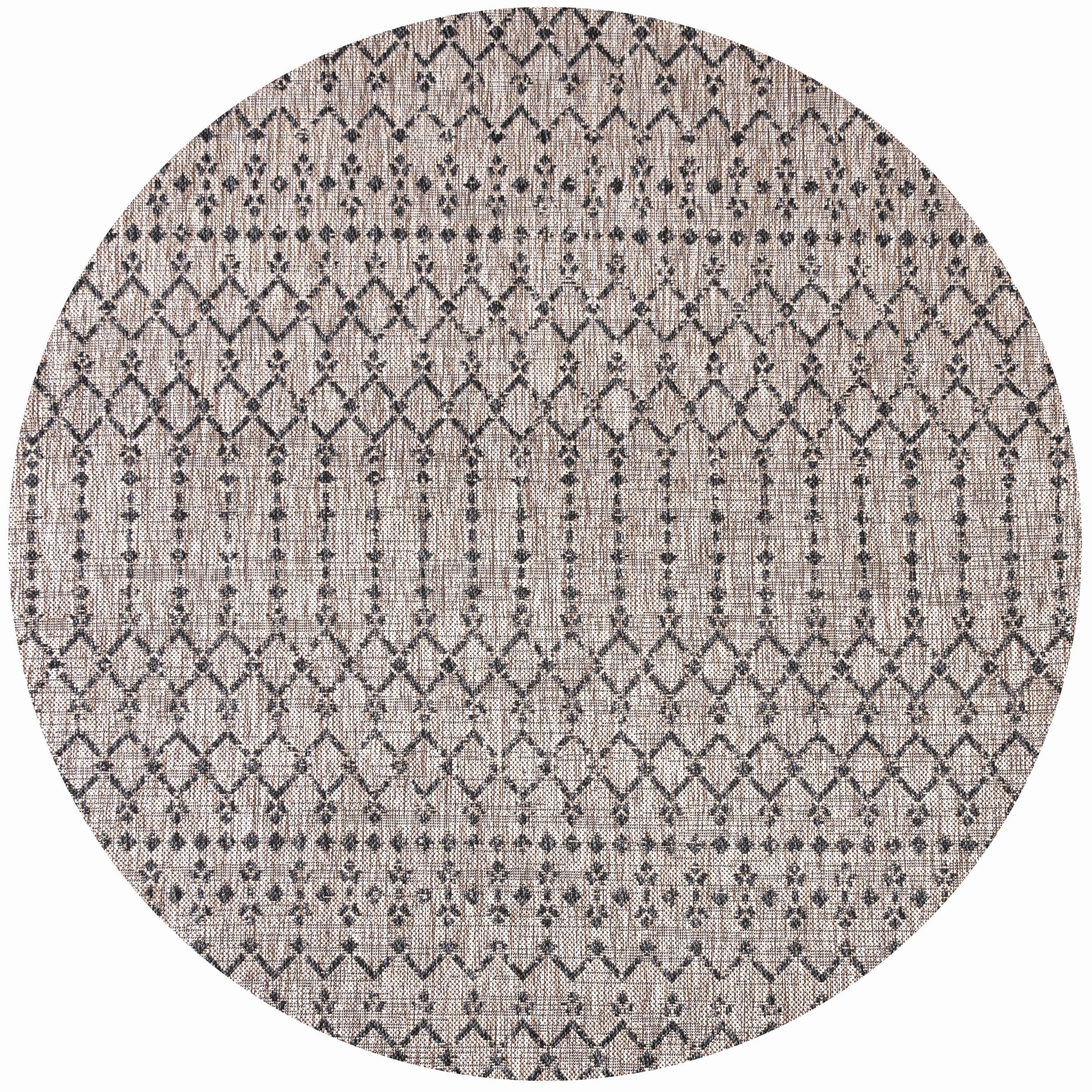 JONATHAN Y Trebol Moroccan Geometric Textured Weave Indoor/Outdoor Area Rug