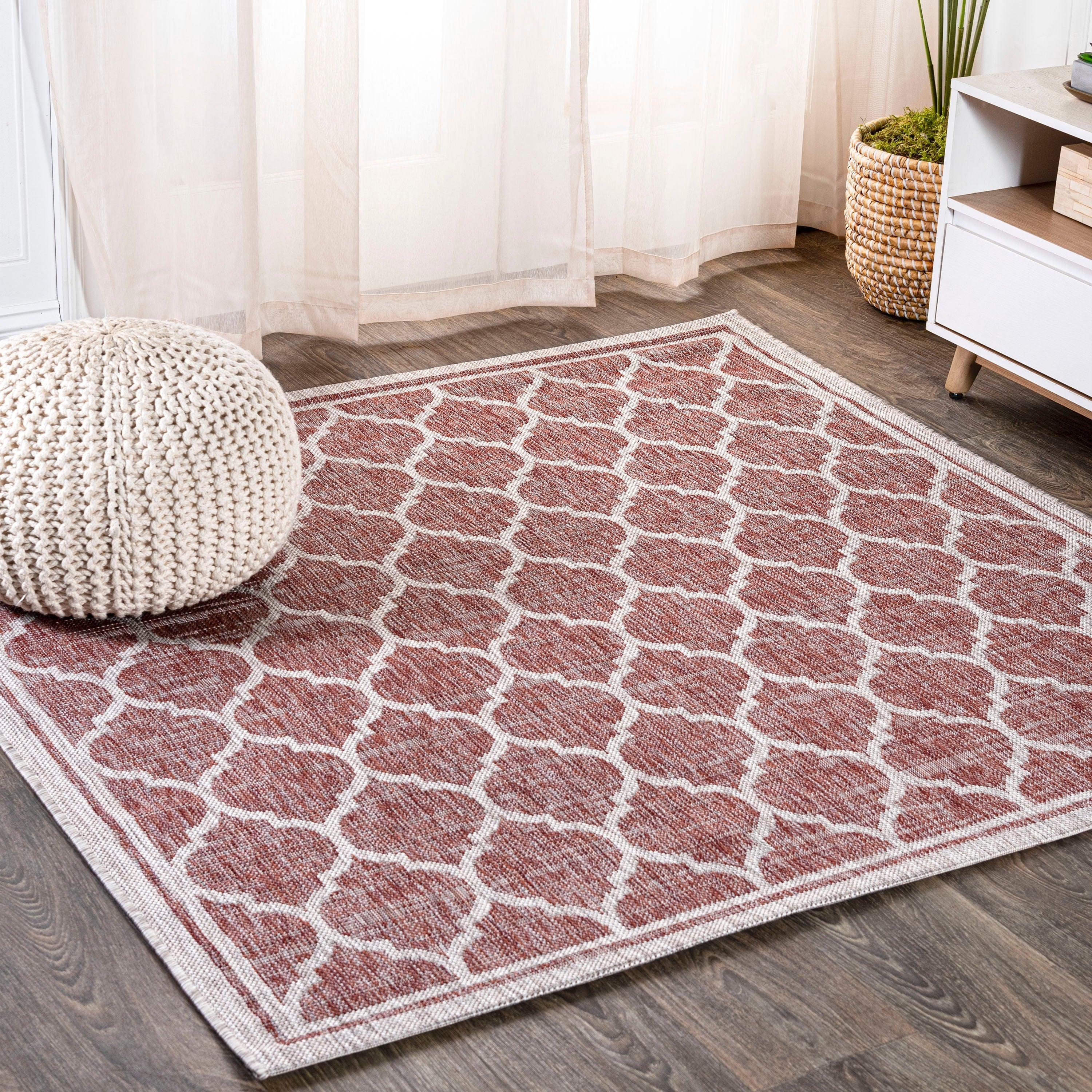 JONATHAN Y Zinnia Textured Weave Indoor/Outdoor Area Rug