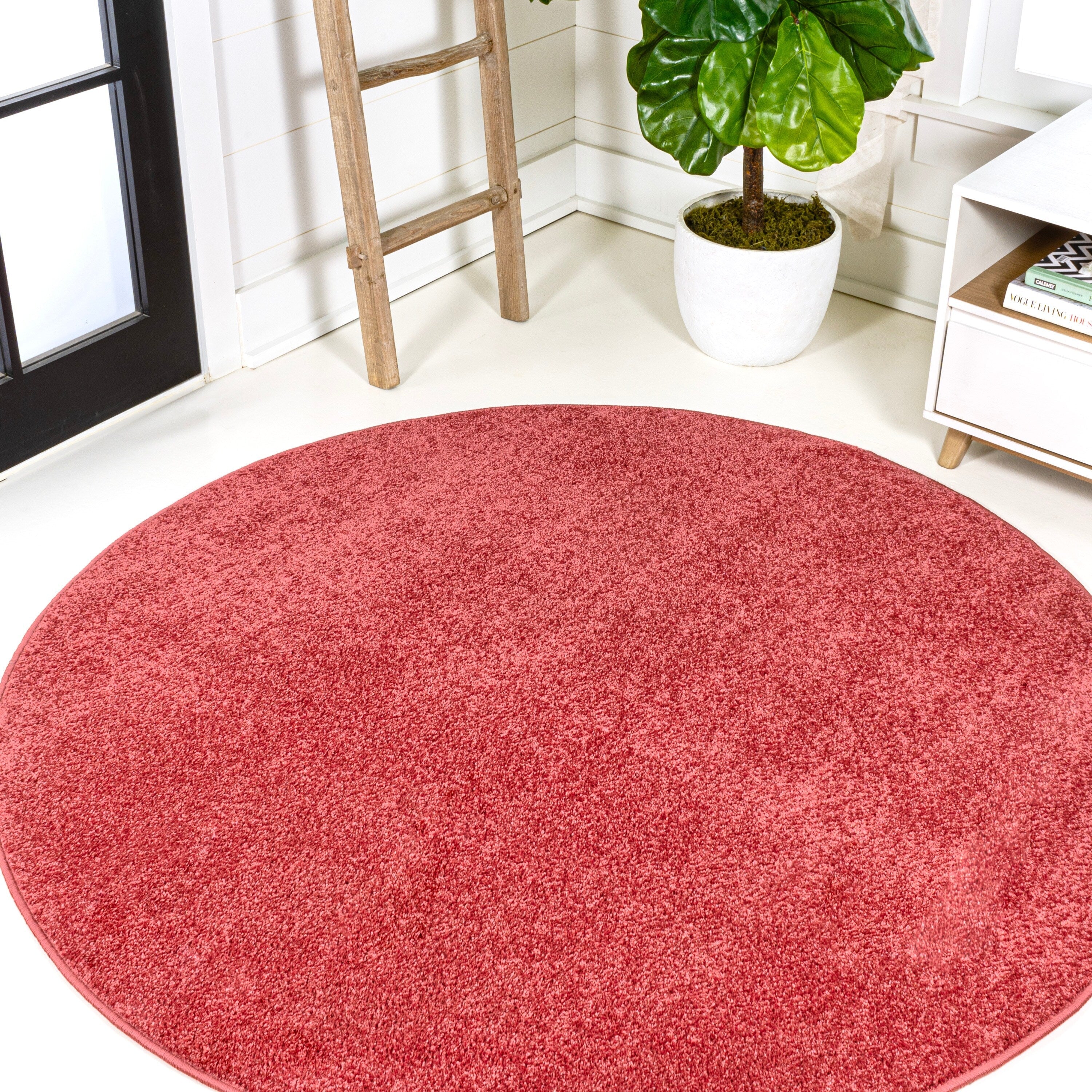 JONATHAN Y Tumbling Solid Low-Pile Area Rug