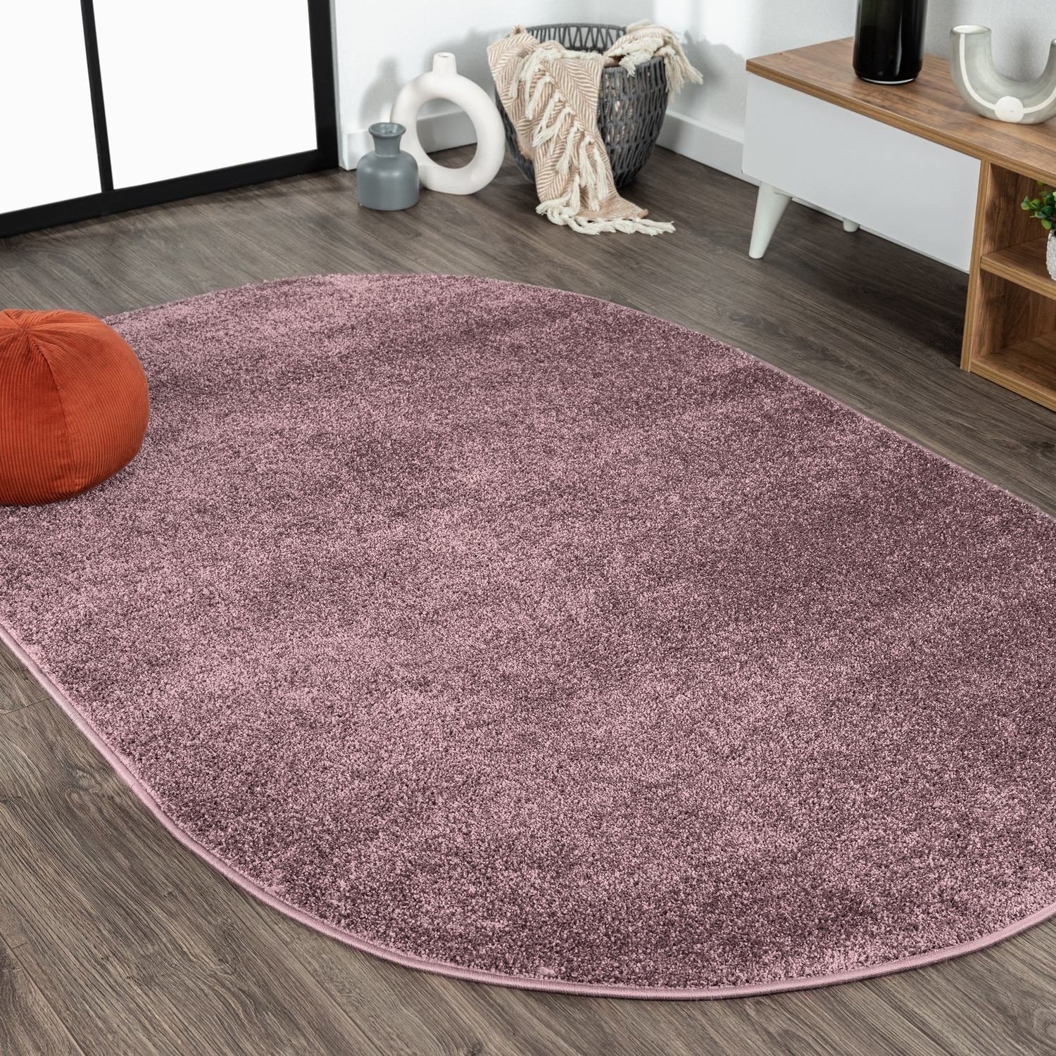 JONATHAN Y Tumbling Solid Low-Pile Area Rug