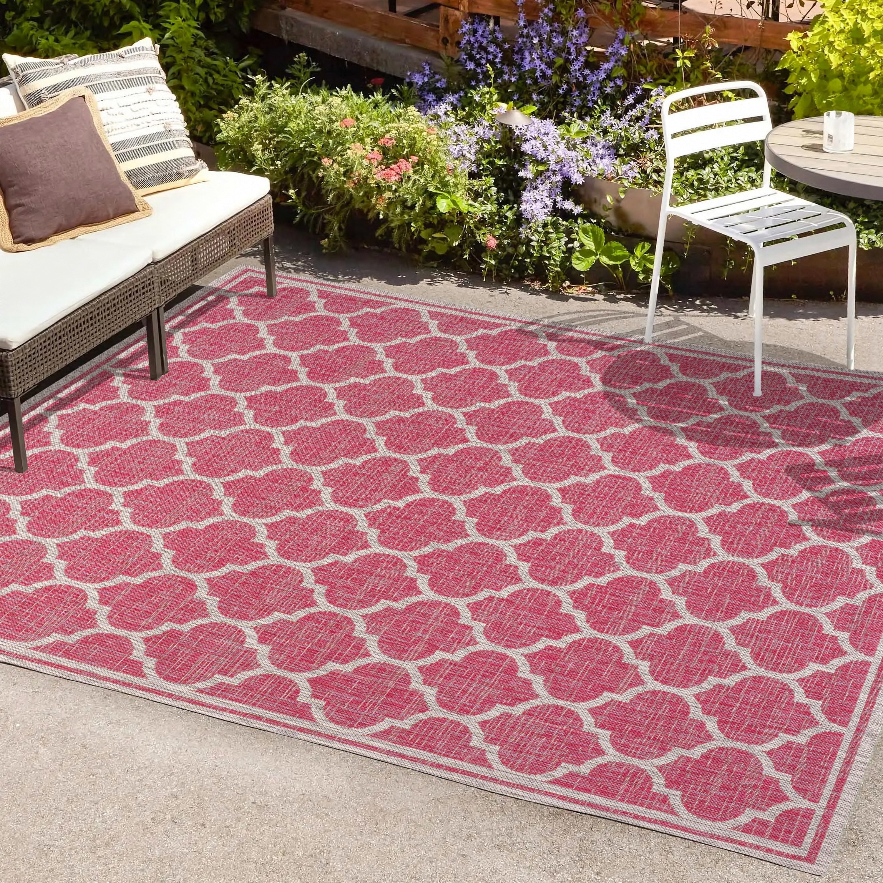JONATHAN Y Zinnia Textured Weave Indoor/Outdoor Area Rug