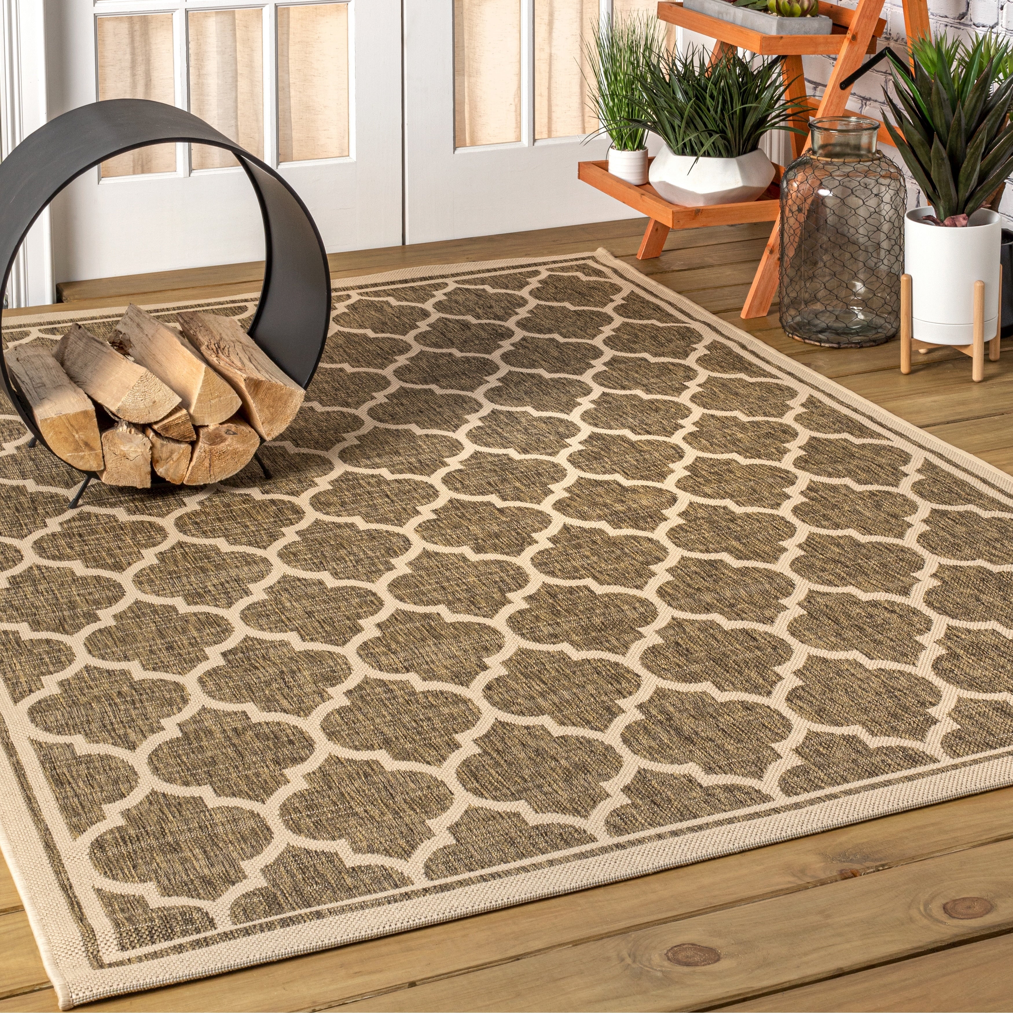 JONATHAN Y Zinnia Textured Weave Indoor/Outdoor Area Rug