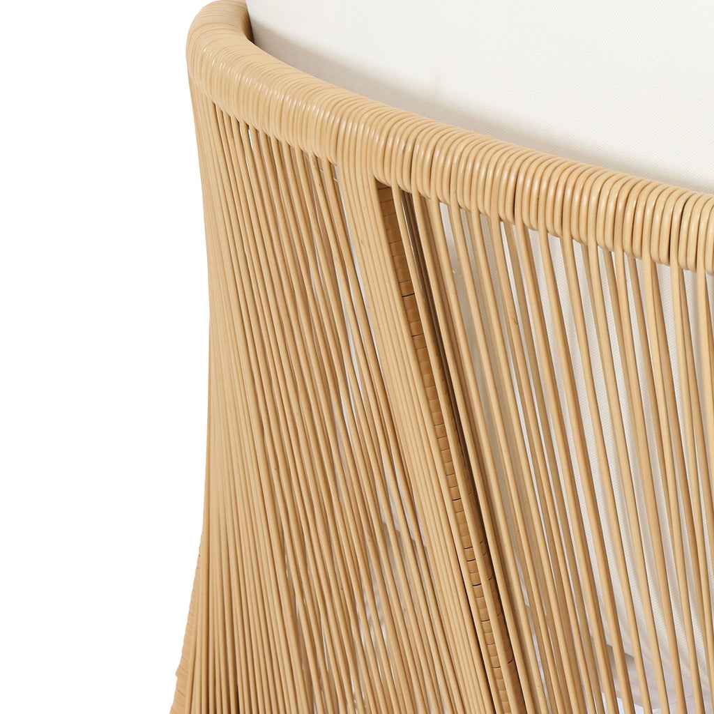 Jabe Outdoor Acacia Wood and Wicker Club Chair Set by Christopher Knight Home