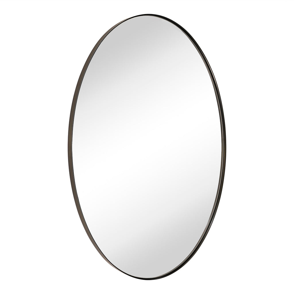 TEHOME Javell Oval Metal Wall Mirror
