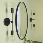 TEHOME Javell Oval Metal Wall Mirror