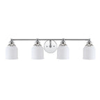 Jayne Iron/Frosted Glass Farmhouse Cottage LED Vanity Light, by JONATHAN Y