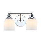 Jayne Iron/Frosted Glass Farmhouse Cottage LED Vanity Light, by JONATHAN Y