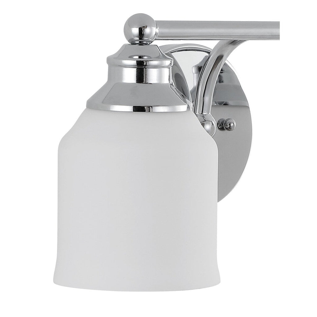 Jayne Iron/Frosted Glass Farmhouse Cottage LED Vanity Light, by JONATHAN Y