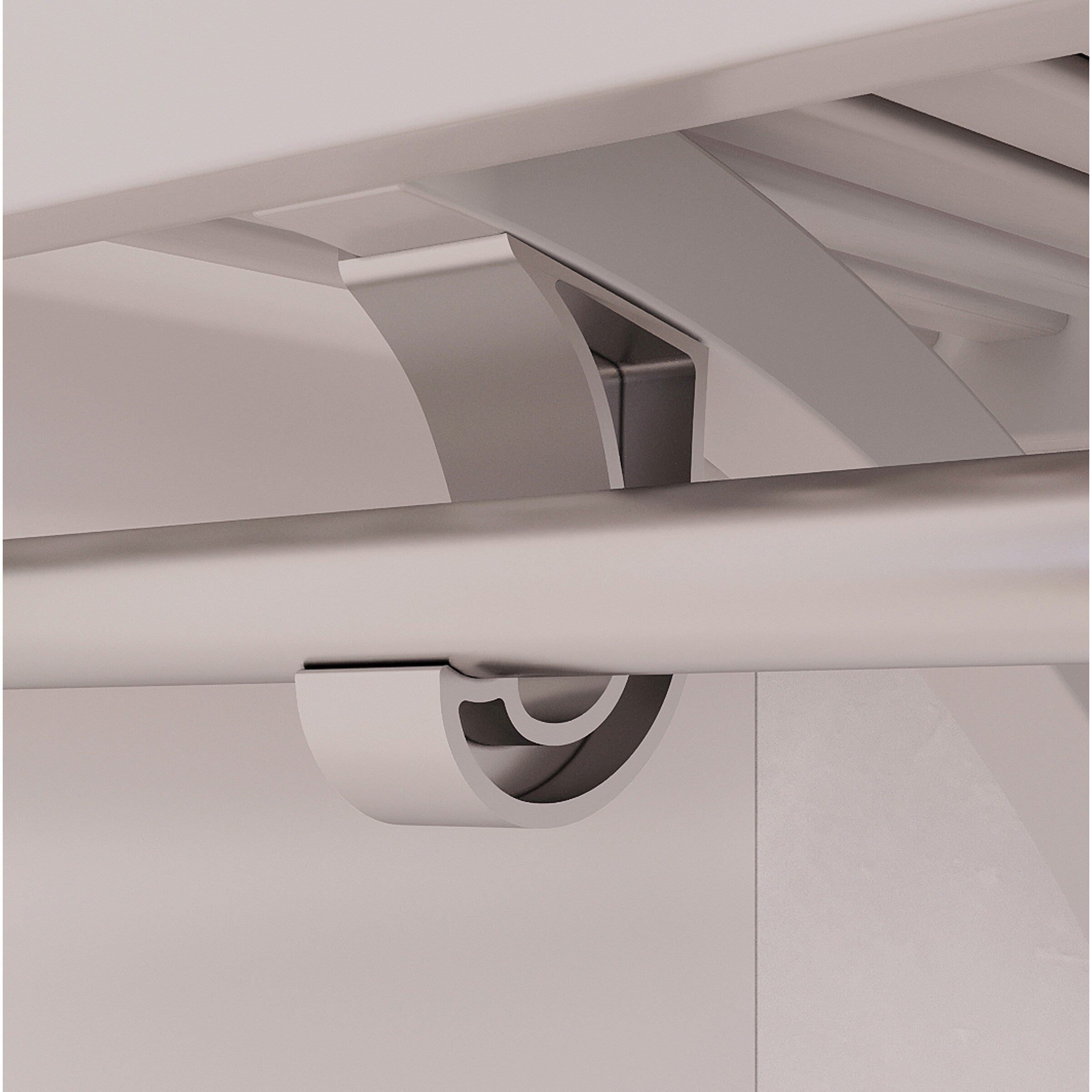 John Louis Home Solid Wood Reach-In Closet System White