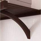 John Louis Home Solid Wood Reach-In Simplicity Closet System Espresso