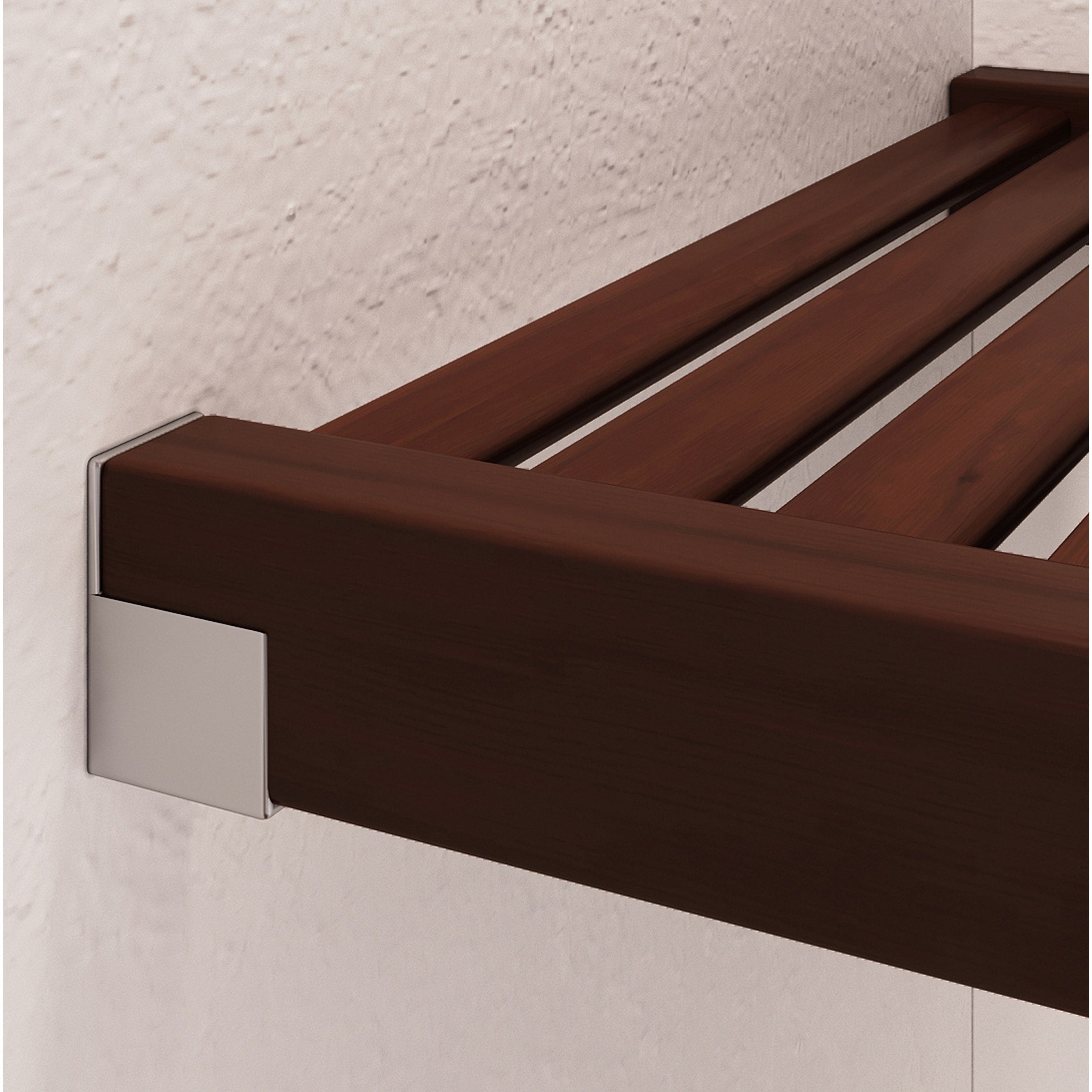 John Louis Home Solid Wood Reach-In Simplicity Closet System Espresso