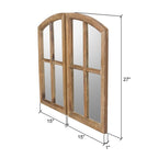 Jolene Arched Window Pane Mirrors (Set of 2)