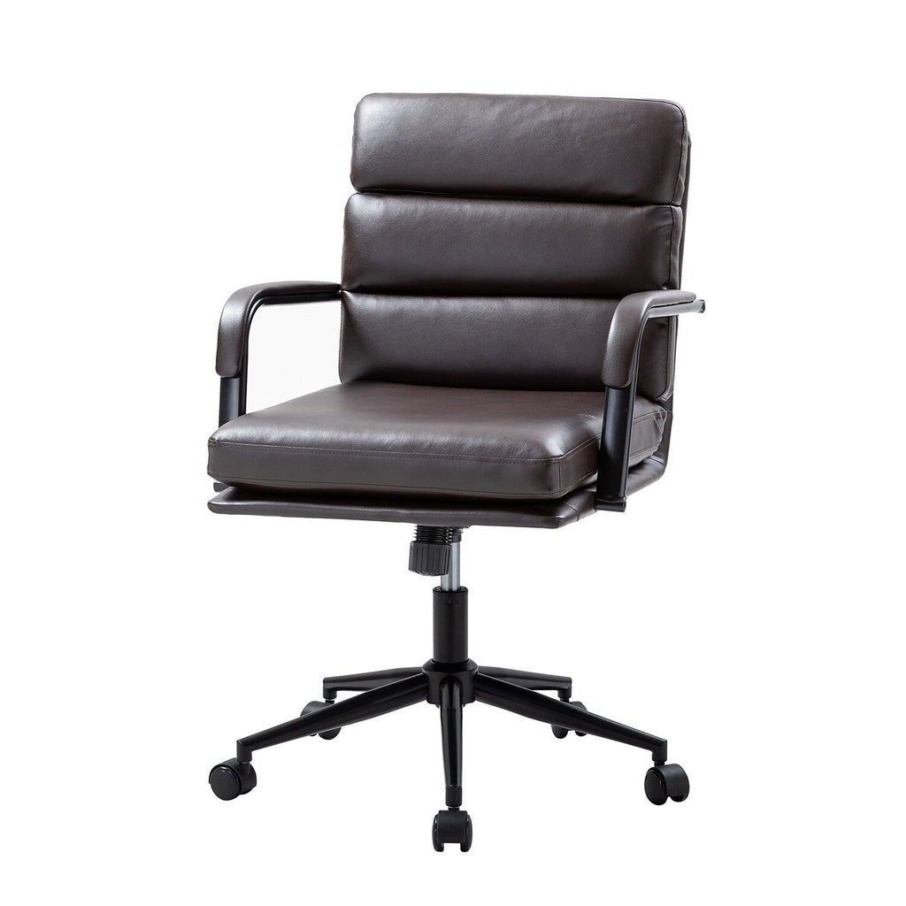 Joseph Modern Task Faux Leather Chair with Tilt Lock and Center Tilt by HULALA HOME